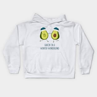 Guacin' In A Winter Wonderland Kids Hoodie